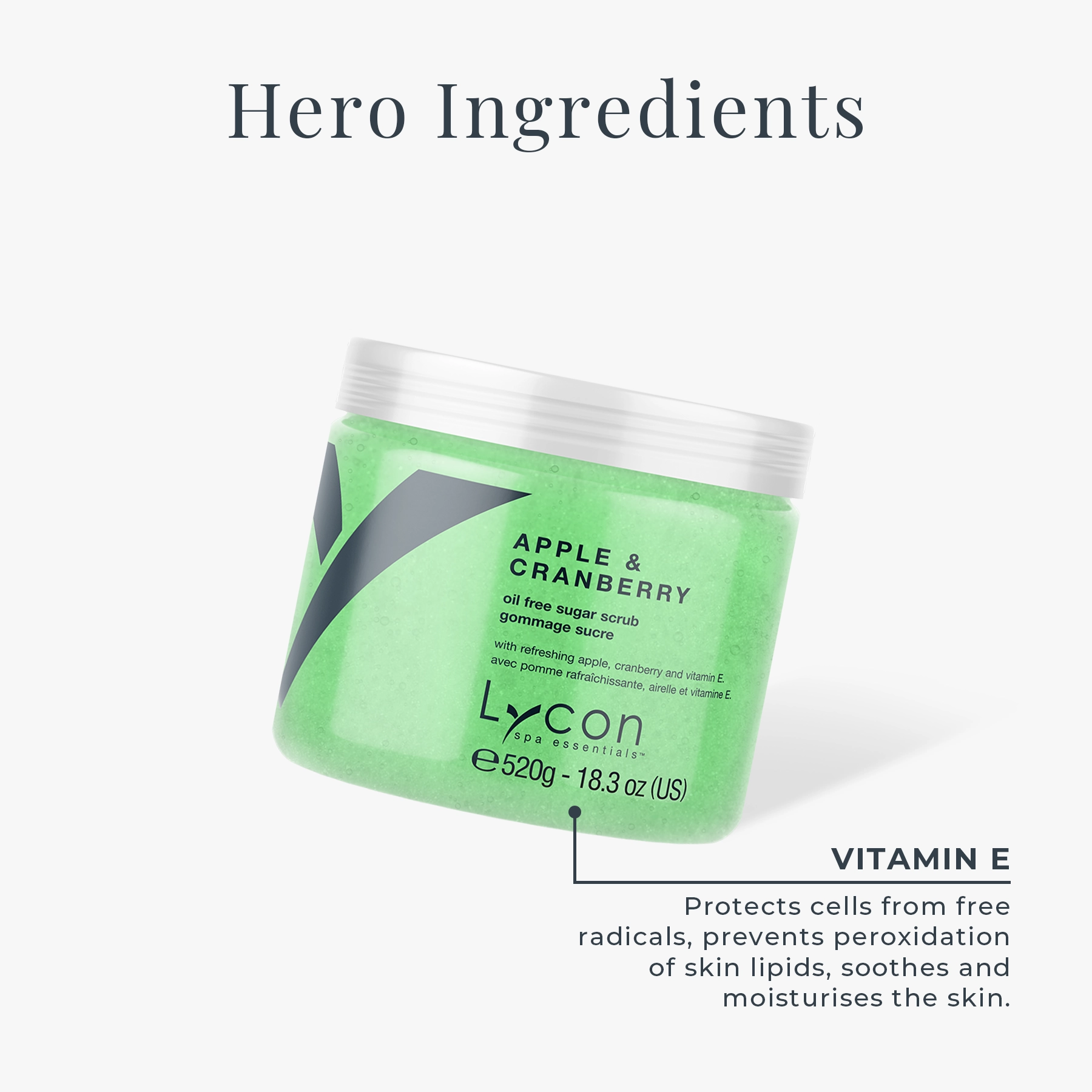 apple cranberry sugar scrub key ingredients